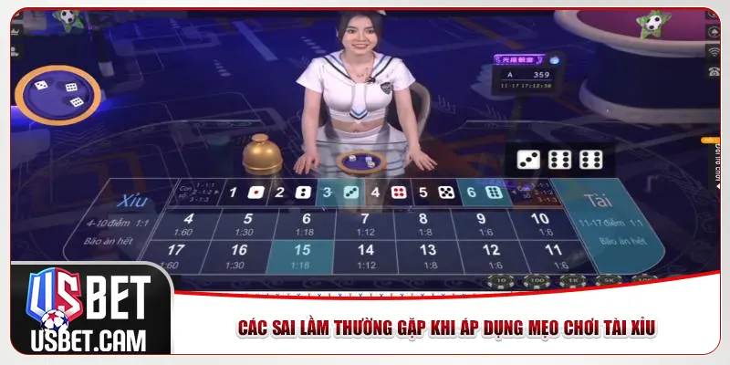 Các sai lầm thường gặp khi áp dụng mẹo chơi tài xỉu